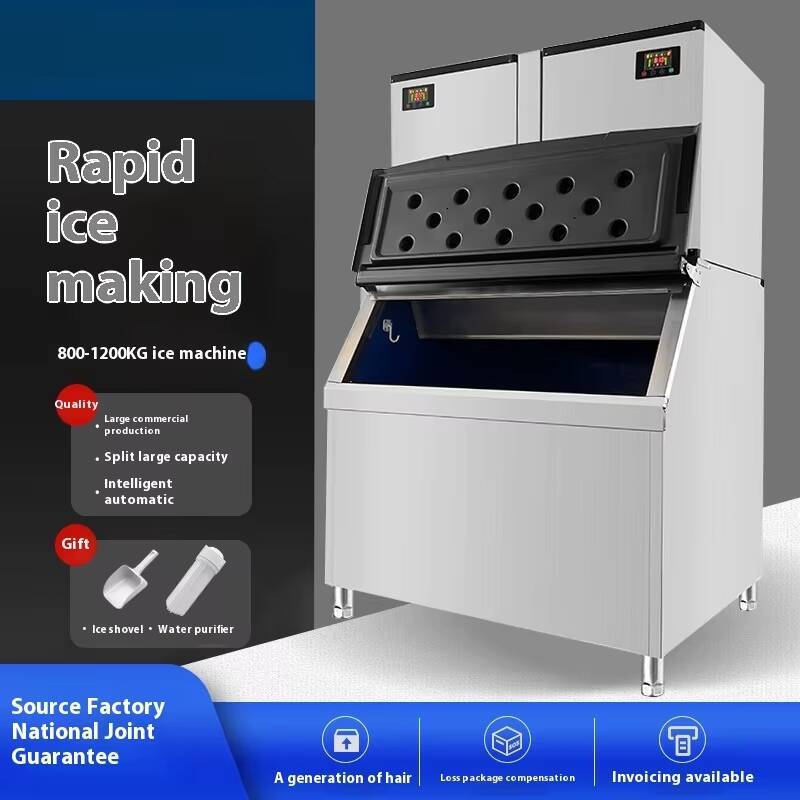 Commercial Ice Maker - 1000Kg Commercial ขนาดใหญ่ความจุเครื่องแยกอัตโนมัติ Shop ก้อนน้ําแข็ง Maker