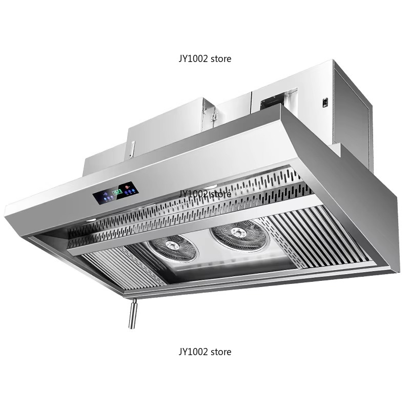 Commercial Kitchen Hood Installation - เครื่องดูดควันครัวเชิงพาณิชย์ขนาดเล็ก สแตนเลส สำหรับร้านอาหาร โรงแรม ติดตั้งแบบบาง ใช้พลังงานไฟฟ้า