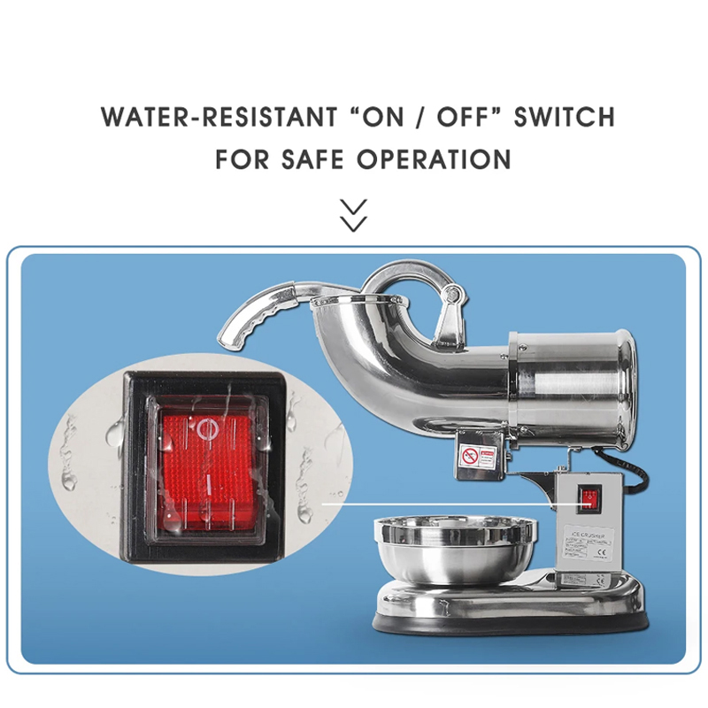Commercial Ice Maker - เครื่องทำน้ำแข็งไสไฟฟ้า เครื่องบดน้ำแข็ง สแตนเลส เครื่องสับน้ำแข็งเชิงพาณิชย์ 220V 110V