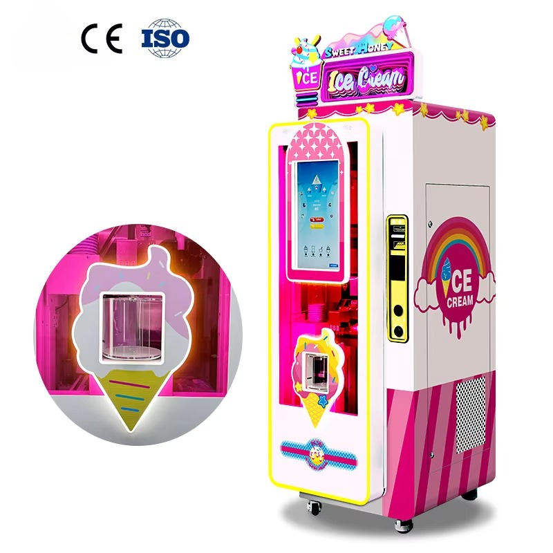 Commercial Ice Maker - เครื่องทำไอศกรีมแบบอัตโนมัติ 3 รสชาติ สำหรับธุรกิจ ผลิตโดยโรงงาน รับผลิตแบบ