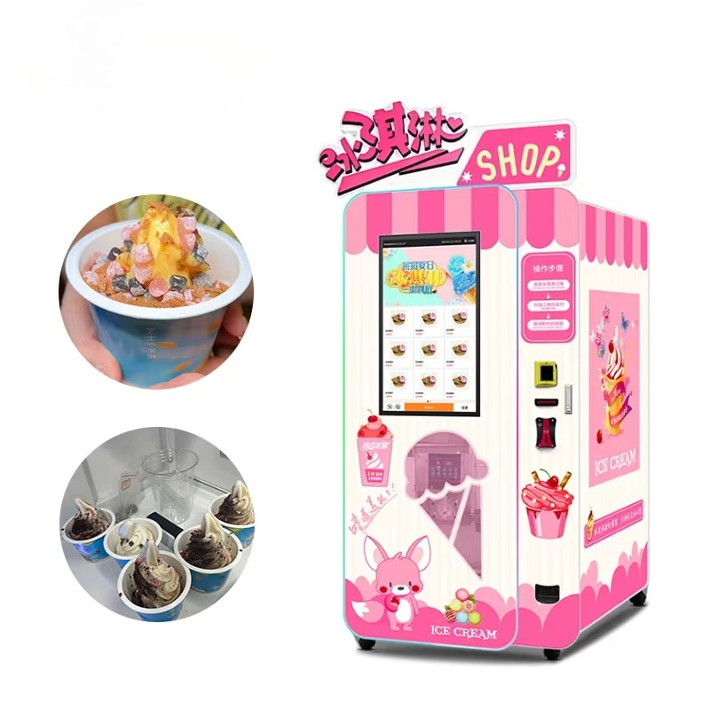 Commercial Ice Maker - เครื่องทำไอศกรีมเชิงพาณิชย์ที่ดีที่สุดสำหรับห้างสรรพสินค้าและสถานที่ท่องเที่ยว ขายดี เครื่องจำหน่ายไอศกรีมอัตโนมัติเต็มรูปแบบ