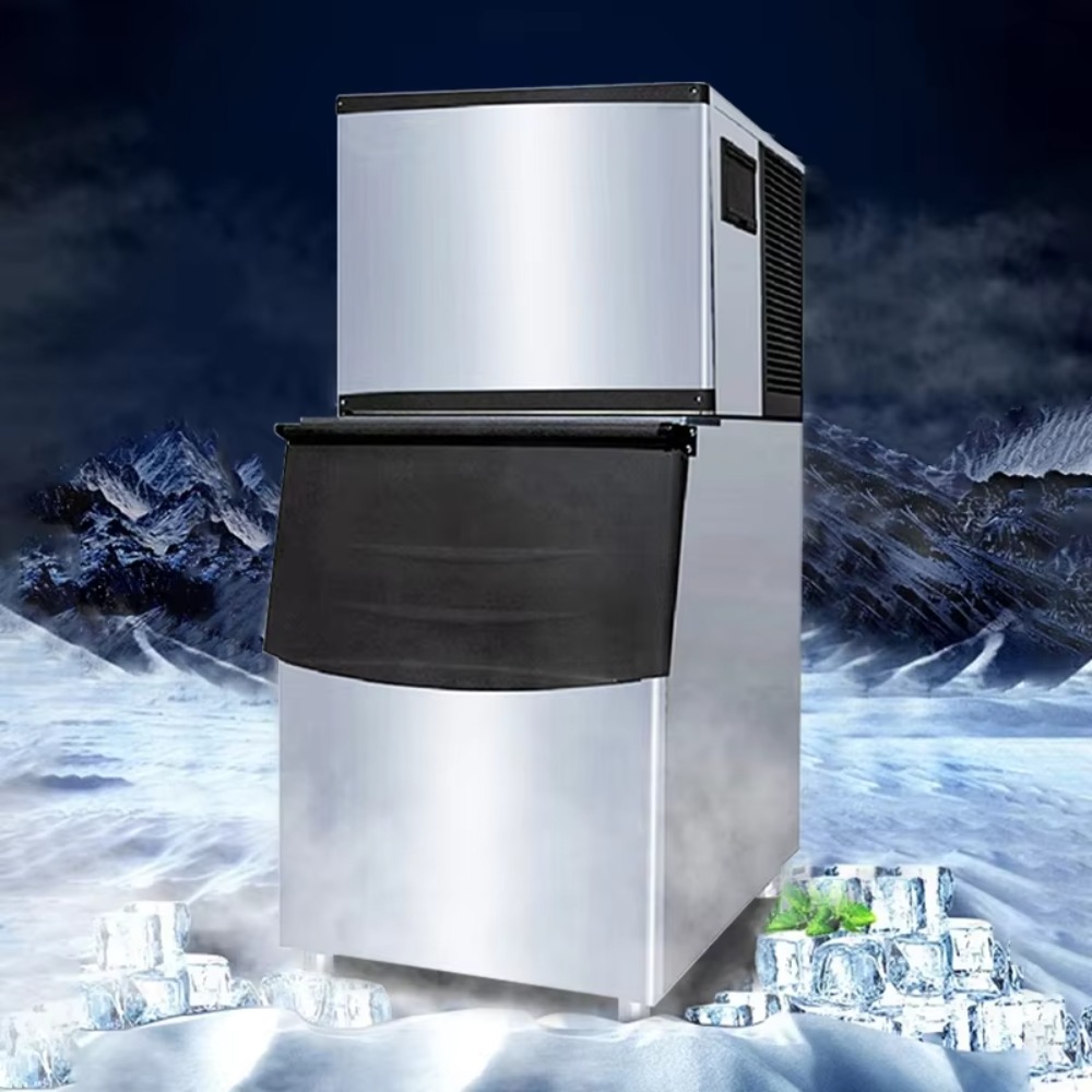 Commercial Ice Maker - เครื่องทำน้ำแข็งเชิงพาณิชย์ ผลิตน้ำแข็งได้ปริมาณมาก สำหรับร้านอาหารและโรงแรม ระบบทำน้ำแข็งอัตโนมัติ พร้อมที่เก็บ