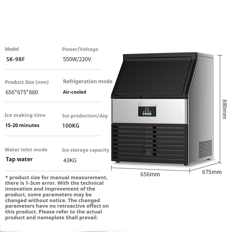 เครื่องทำน้ำแข็งสแตนเลสแบบพกพา - Commercial Ice Maker บทวิจารณ์และราคา