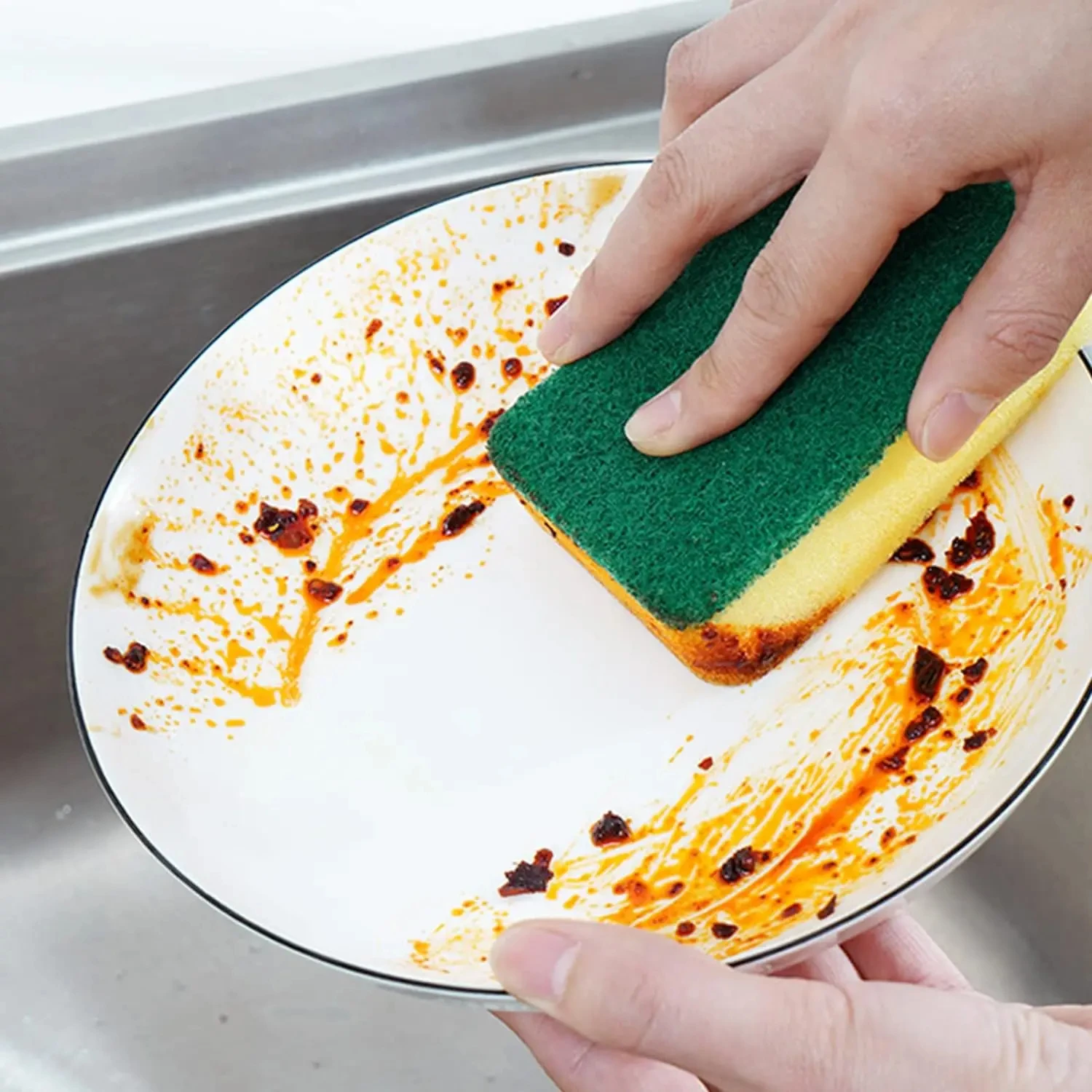 ฟองน้ำทำความสะอาดสองด้าน ดูดซั - Commercial Kitchen Cleaning บทวิจารณ์และราคา