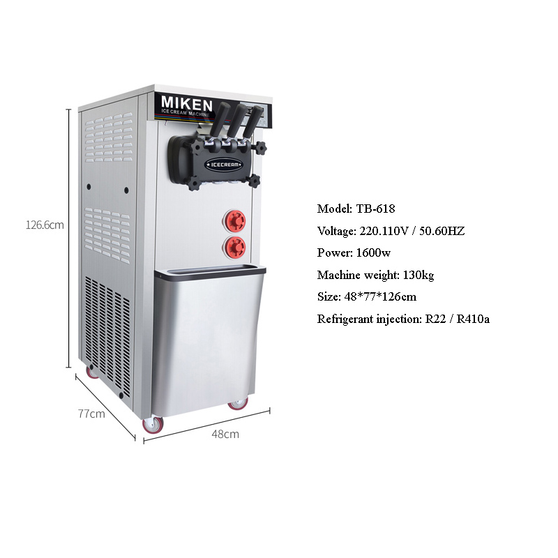 เครื่องทำไอศกรีมซอฟต์เสิร์ฟสาม - Commercial Ice Maker บทวิจารณ์และราคา