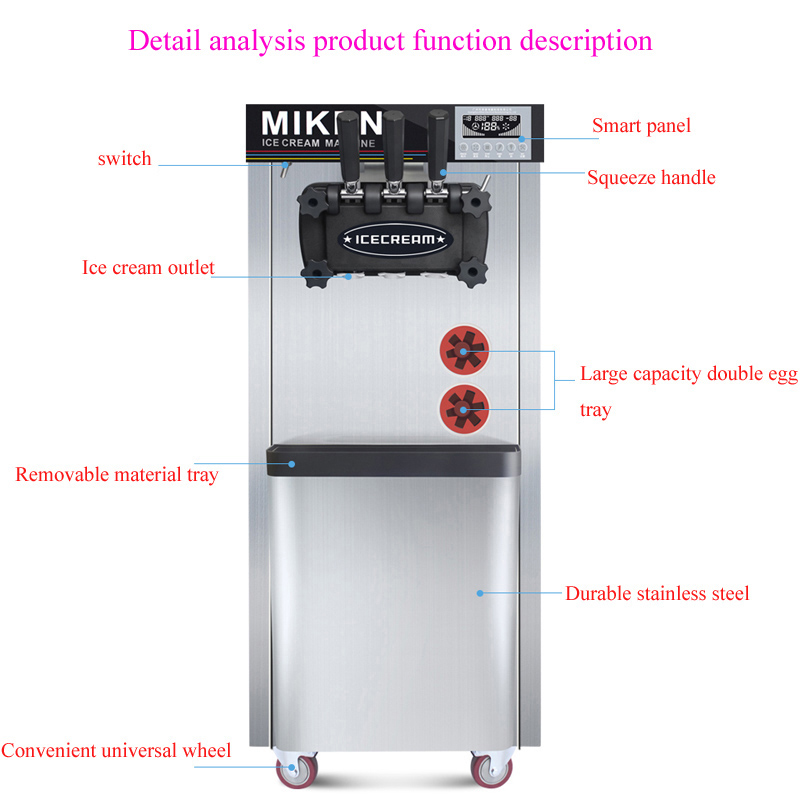 เครื่องทำไอศกรีมซอฟต์เสิร์ฟสาม - Commercial Ice Maker บทวิจารณ์และราคา