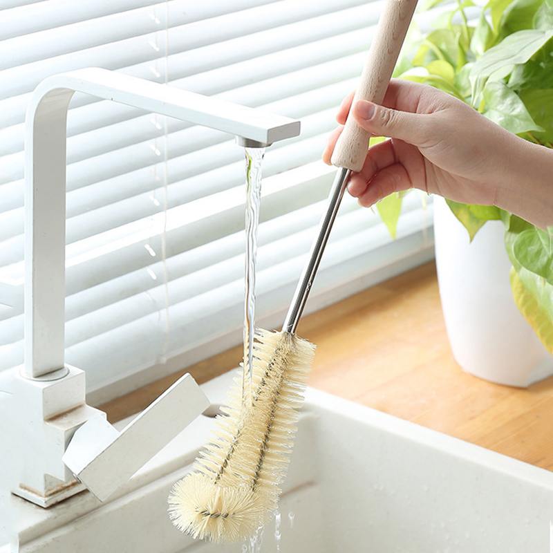 แปรงล้างขวดนมด้ามไม้ยาว แปรงทำ - Commercial Kitchen Cleaning บทวิจารณ์และราคา
