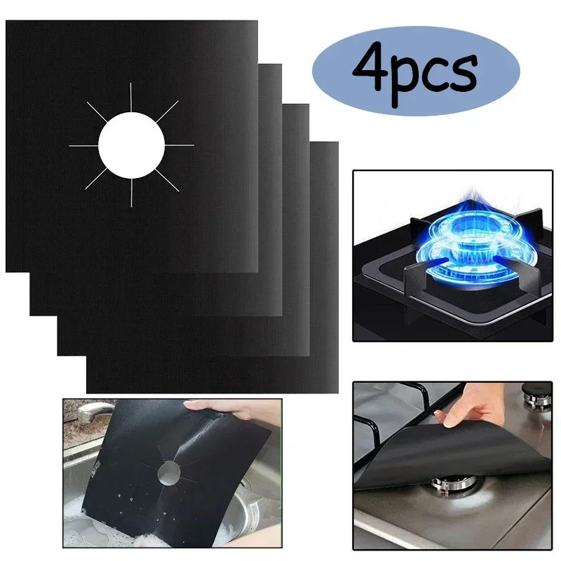 1/4PCS เตาแก๊ส Protector หม้อห - Commercial Kitchen Hood Installation บทวิจารณ์และราคา