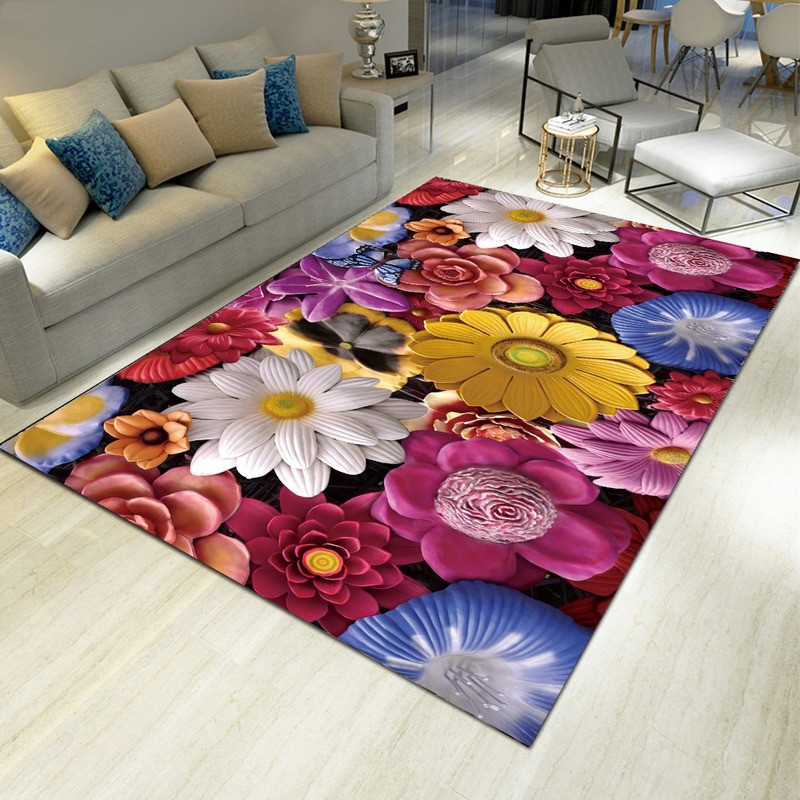 พรมพิมพ์ลายดอกไม้ตกแต่งบ้าน พร - Commercial Kitchen Non Slip Flooring บทวิจารณ์และราคา
