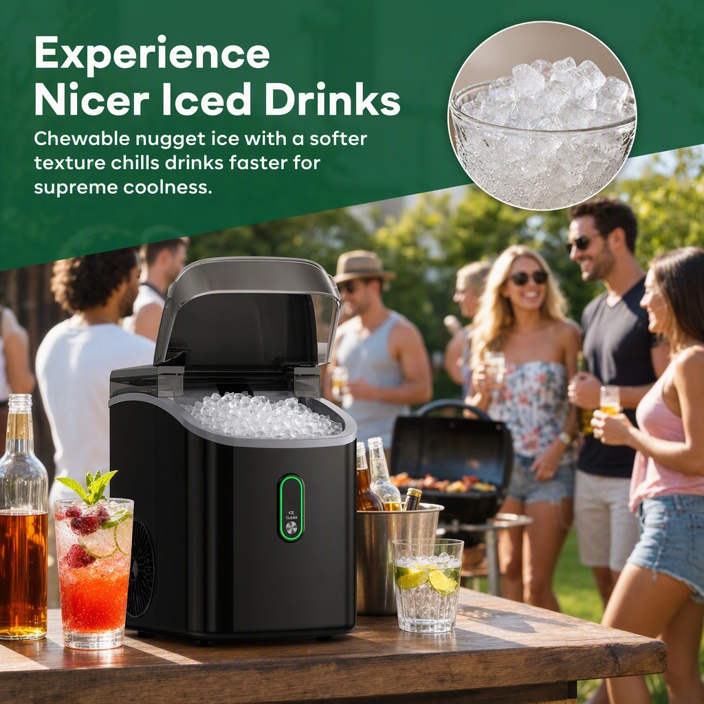 เครื่องทำน้ำแข็งแบบนักเก็ตสำหร - Commercial Ice Maker บทวิจารณ์และราคา